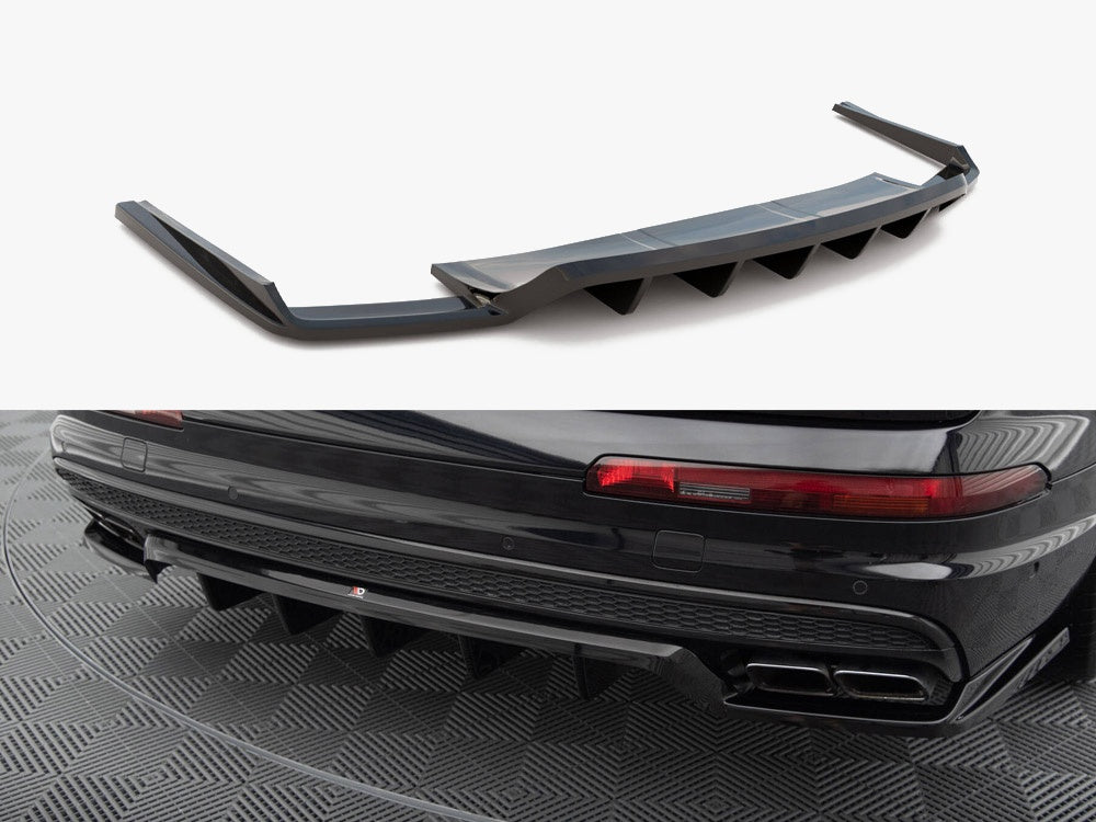 Audi - SQ7 MK2: Maxton Central Rear Splitter (Vertical Bars)