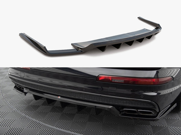 Audi - SQ7 MK2: Maxton Central Rear Splitter (Vertical Bars)