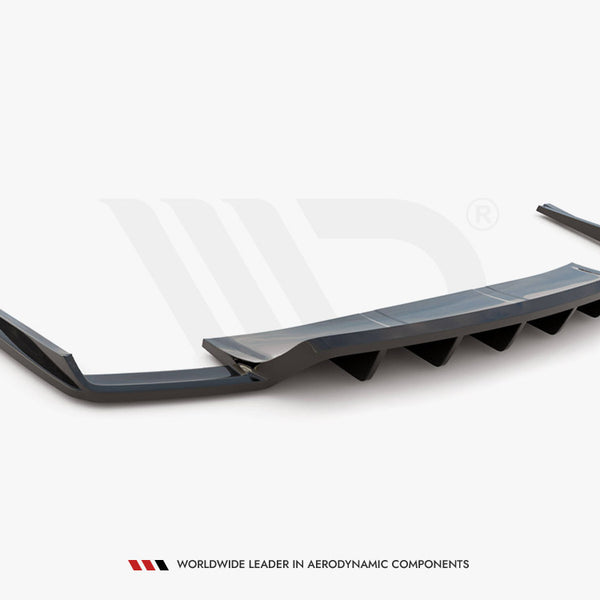 Audi - SQ7 MK2: Maxton Central Rear Splitter (Vertical Bars)