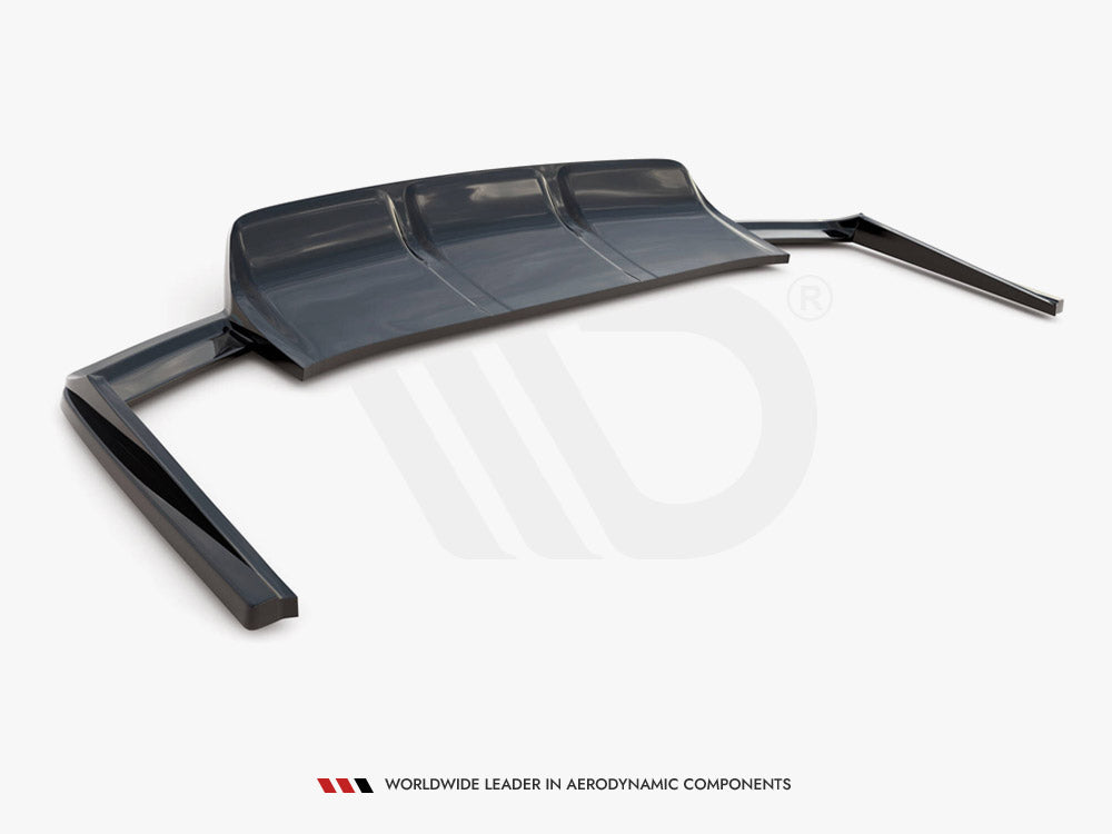 Audi - SQ7 MK2: Maxton Central Rear Splitter (Vertical Bars)