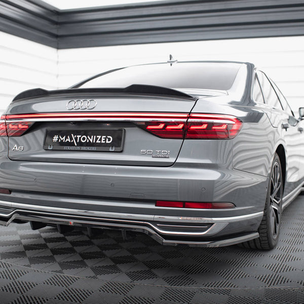 Audi - A8 D5: Maxton Central Rear Splitter (Vertical Bars)