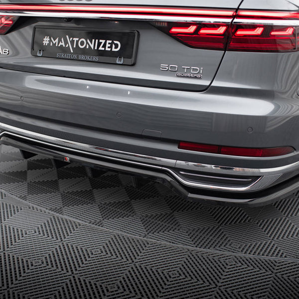 Audi - A8 D5: Maxton Central Rear Splitter (Vertical Bars)