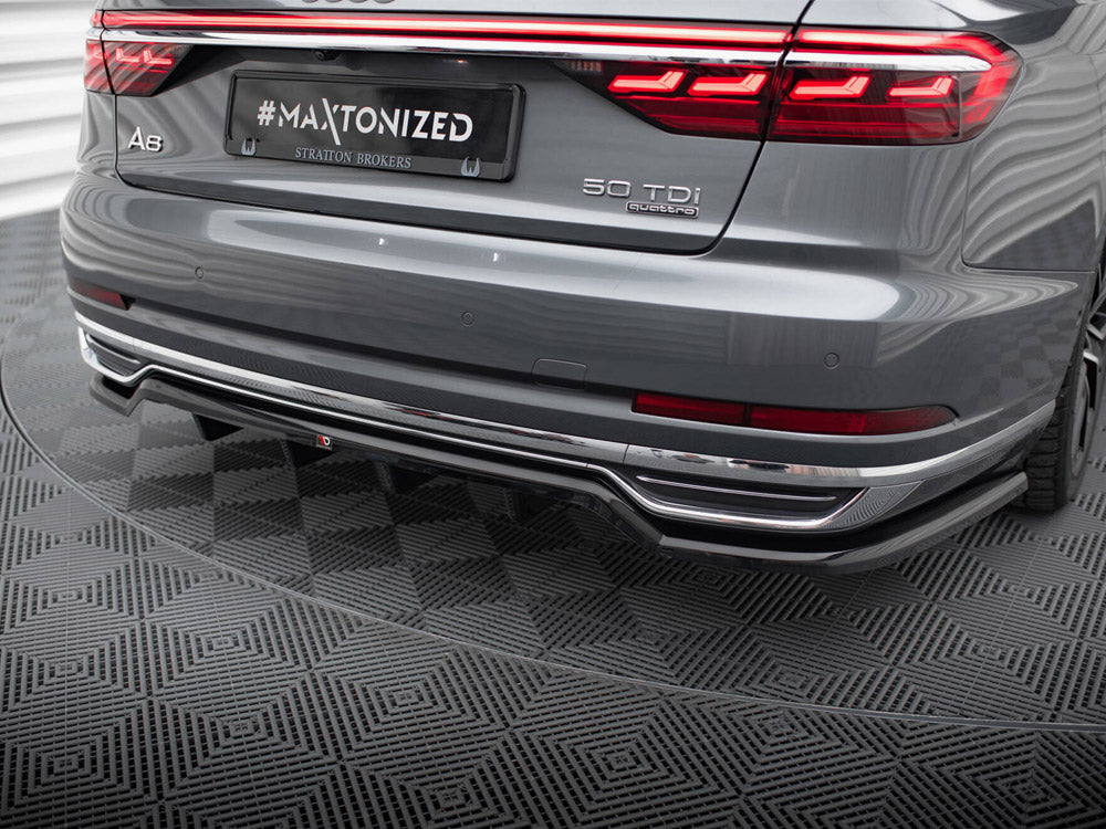 Audi - A8 D5: Maxton Central Rear Splitter (Vertical Bars)