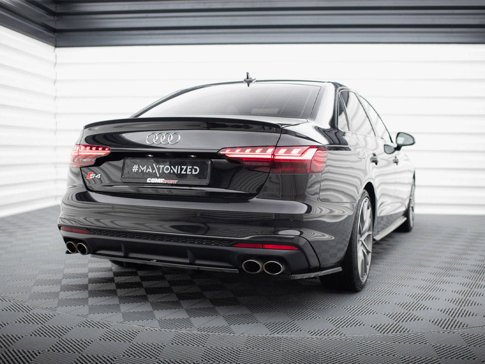 Audi - S4 B9 Facelift: Maxton Central Rear Splitter (Vertical Bars)