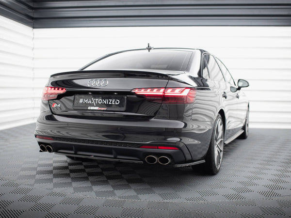 Audi - S4 B9 Facelift: Maxton Central Rear Splitter (Vertical Bars)