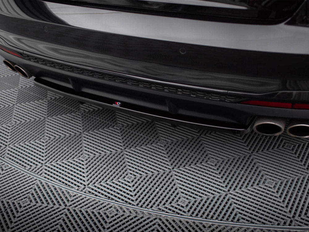 Audi - S4 B9 Facelift: Maxton Central Rear Splitter (Vertical Bars)