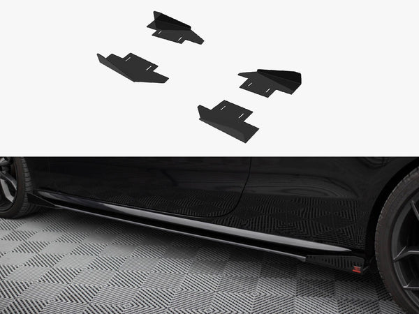 Audi - A5 / A5 S Line / S5 Coupe / Cabrio 8T / 8T Facelift: Maxton Side Flaps