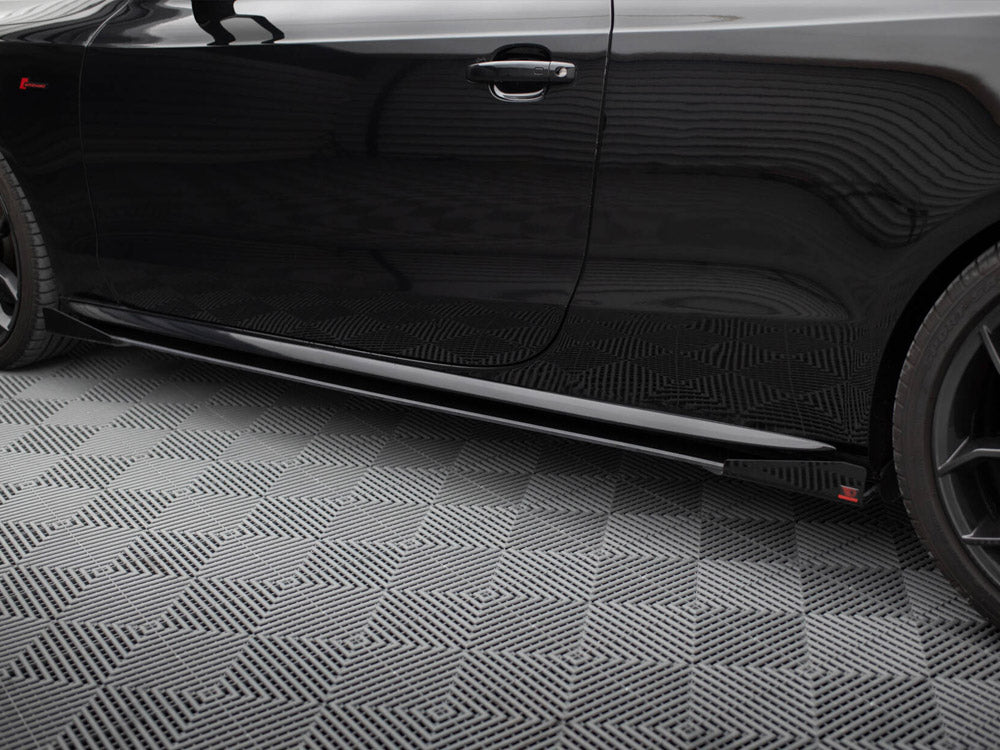 Audi - A5 / A5 S Line / S5 Coupe / Cabrio 8T / 8T Facelift: Maxton Side Flaps