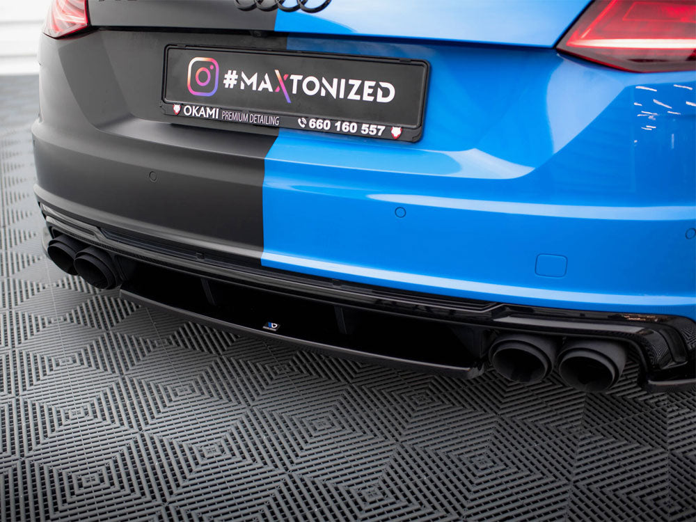Audi - TT S 8S Facelift: Maxton Central Rear Splitter
