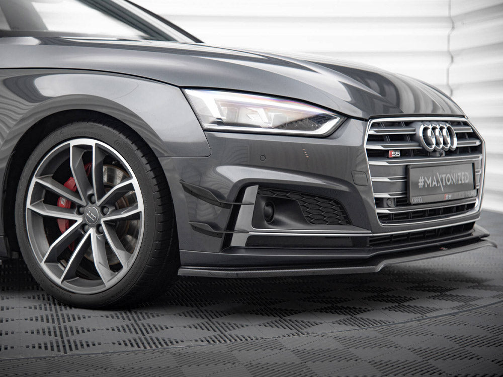 Audi - S5 / A5 S Line Coupe / Sportback F5: Maxton Front Bumper Wings (Canards)