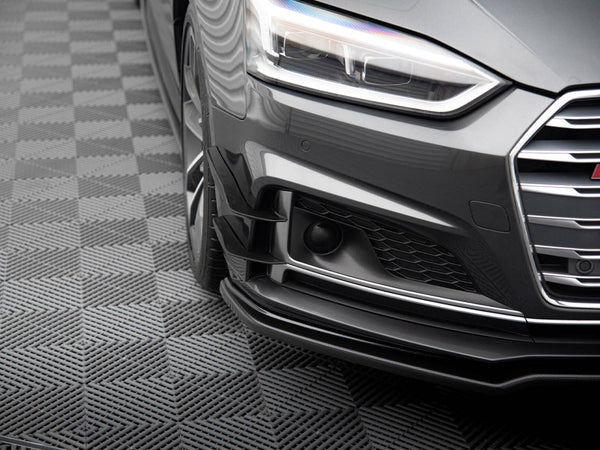 Audi - S5 / A5 S Line Coupe / Sportback F5: Maxton Front Bumper Wings (Canards)