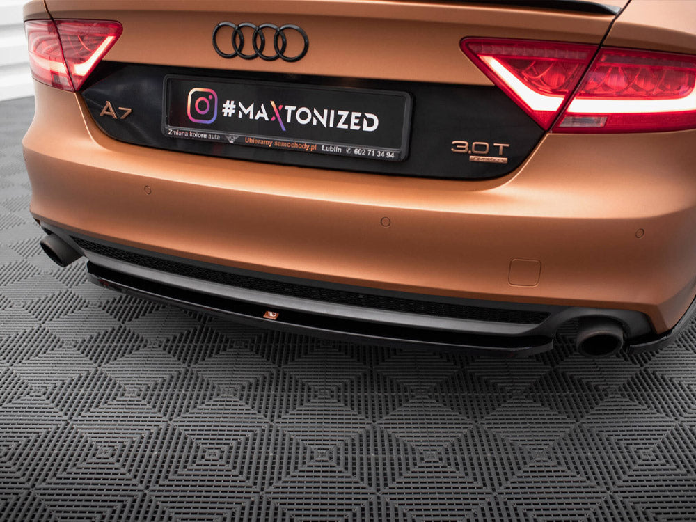 Audi - A7 S Line C7: Maxton Central Rear Splitter