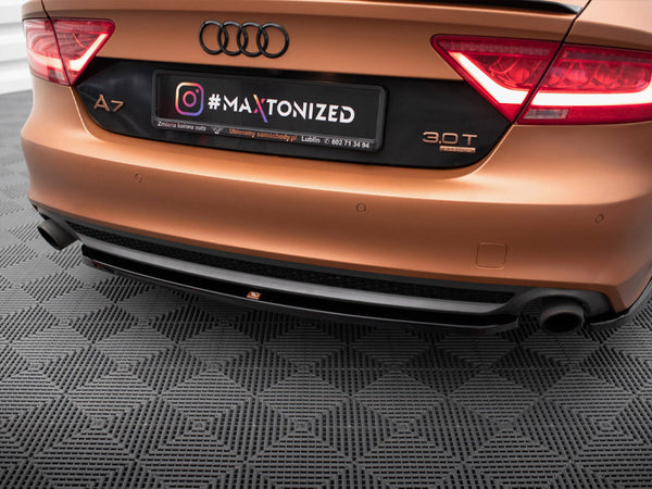 Audi - A7 S Line C7: Maxton Central Rear Splitter