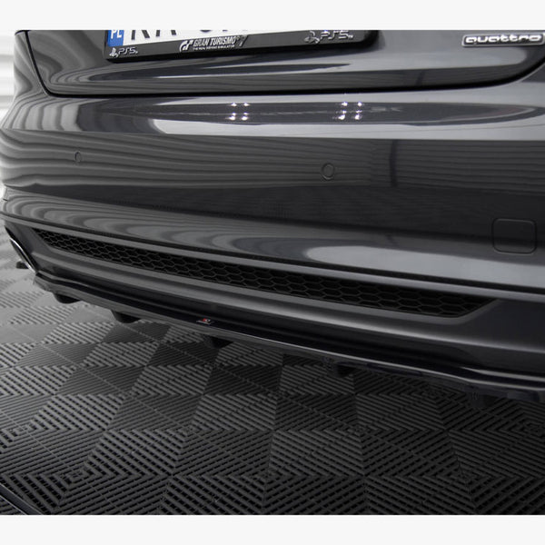 Audi - A5 S Line F5 Coupe / Sportback: Maxton Central Rear Splitter (Vertical Bars)