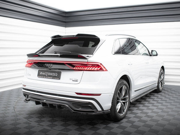 Audi - Q8 S Line MK1: Maxton Central Rear Splitter (Vertical Bars)