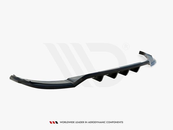 Audi - Q8 S Line MK1: Maxton Central Rear Splitter (Vertical Bars)