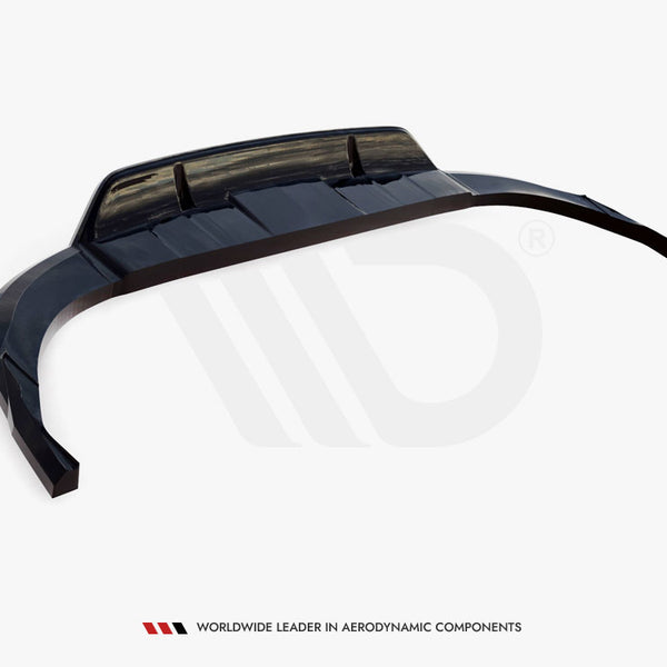 Audi - Q8 S Line MK1: Maxton Central Rear Splitter (Vertical Bars)