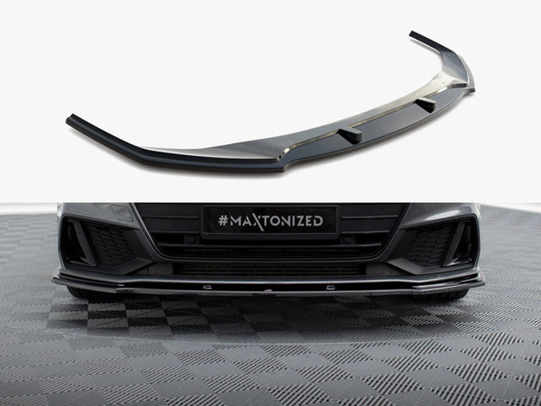 Audi - A7 S Line C8 / S7 C8 / C8 Facelift / S7 Facelift: Maxton Front Splitter V2