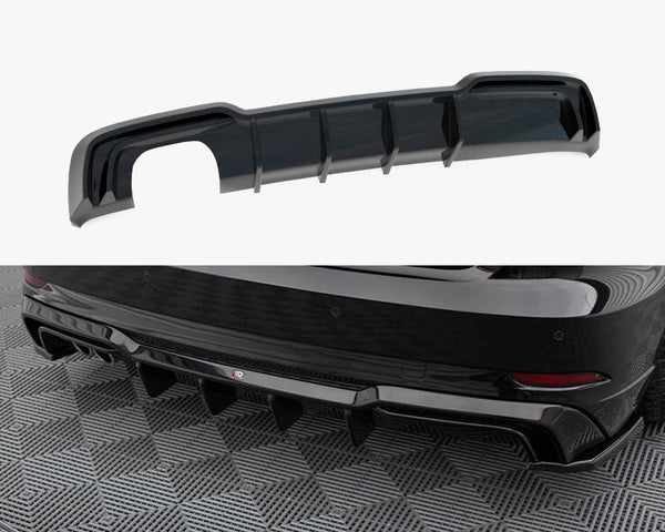 Audi - A3 S Line Hatchback 8V Facelift (Version with dual exhausts on one side): Maxton Rear Diffuser