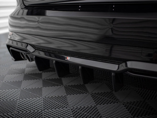 Audi - A3 S Line Hatchback 8V Facelift (Version with dual exhausts on one side): Maxton Rear Diffuser