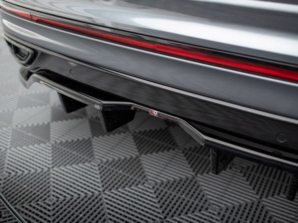 VW - Tiguan Allspace R Line MK2 Facelift: Maxton Rear Splitter (Vertical Bars)