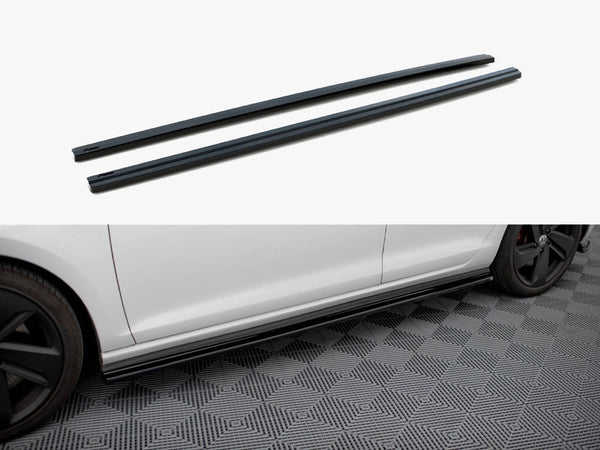 VW - Golf GTI / GTD MK7 / MK7 Facelift (wide): Maxton Side Skirts V1