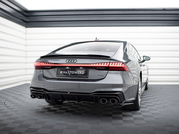 Audi - A7 S Line C8 / S7 C8 / C8 Facelift / S7 Facelift: Maxton Rear Diffuser + Exhaust Ends Imitation