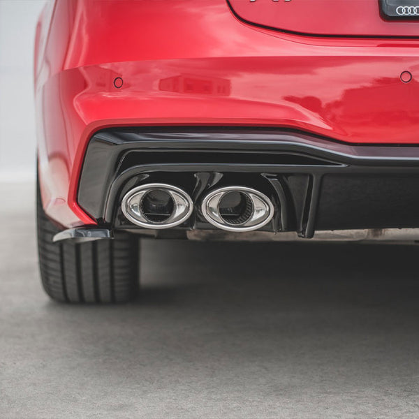 Audi - A7 S Line C8 / S7 C8 / C8 Facelift / S7 Facelift: Maxton Rear Diffuser + Exhaust Ends Imitation