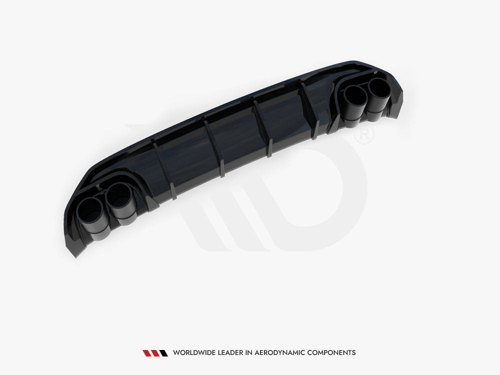 Audi - A3 S Line Sedan 8Y: Maxton Rear Diffuser + Exhaust Ends Imitation