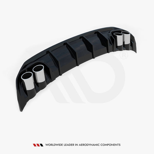 Audi - A3 S Line Sedan 8Y: Maxton Rear Diffuser + Exhaust Ends Imitation