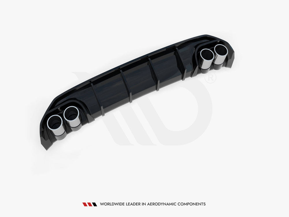 Audi - A3 S Line Sedan 8Y: Maxton Rear Diffuser + Exhaust Ends Imitation