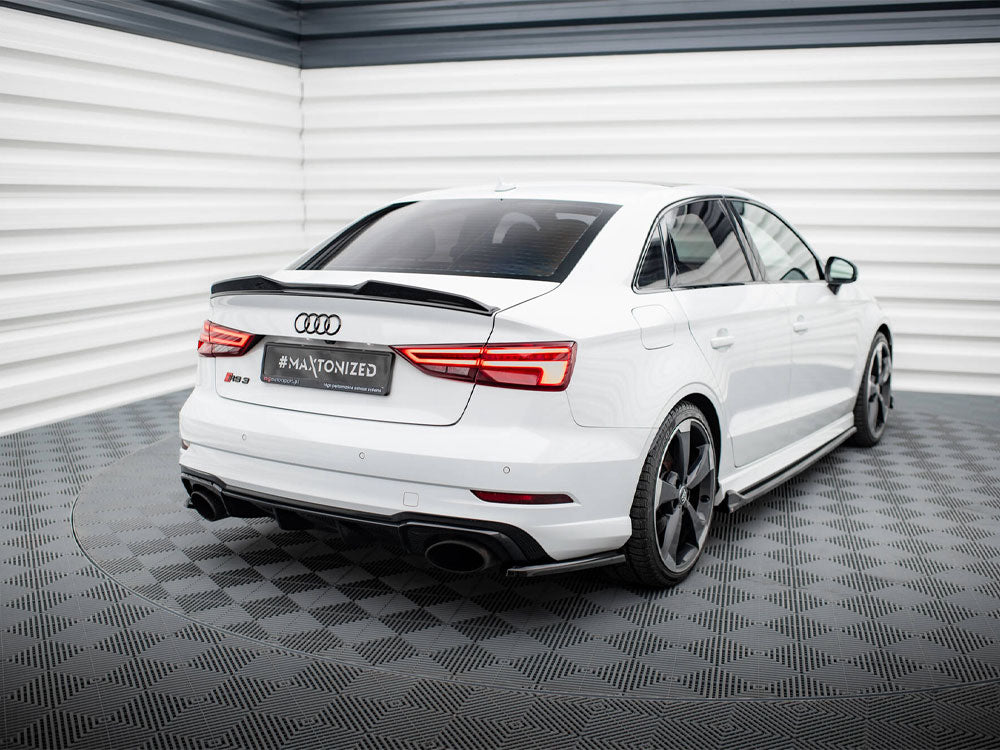 Audi - RS3 Sedan 8V Facelift: Maxton Rear Side Splitters V2