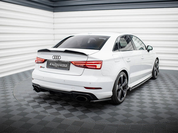 Audi - RS3 Sedan 8V Facelift: Maxton Rear Side Splitters V2