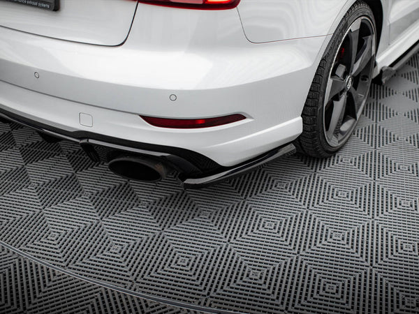 Audi - RS3 Sedan 8V Facelift: Maxton Rear Side Splitters V2