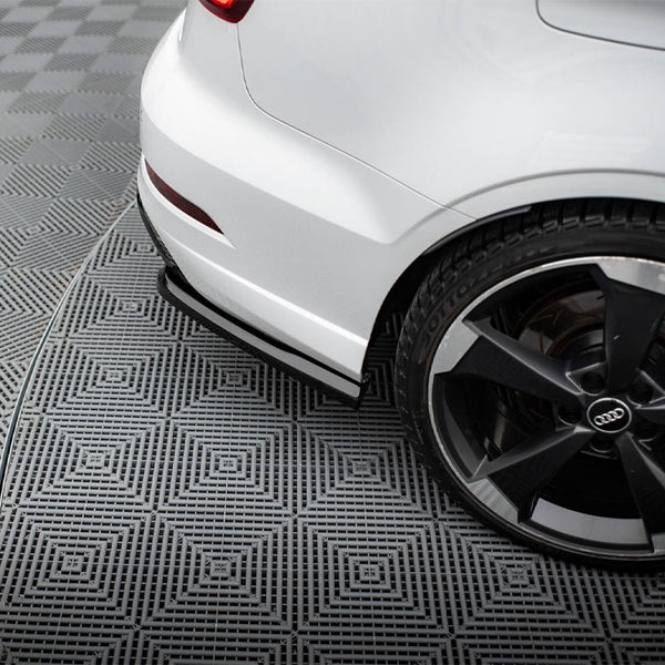 Audi - RS3 Sedan 8V Facelift: Maxton Rear Side Splitters V2