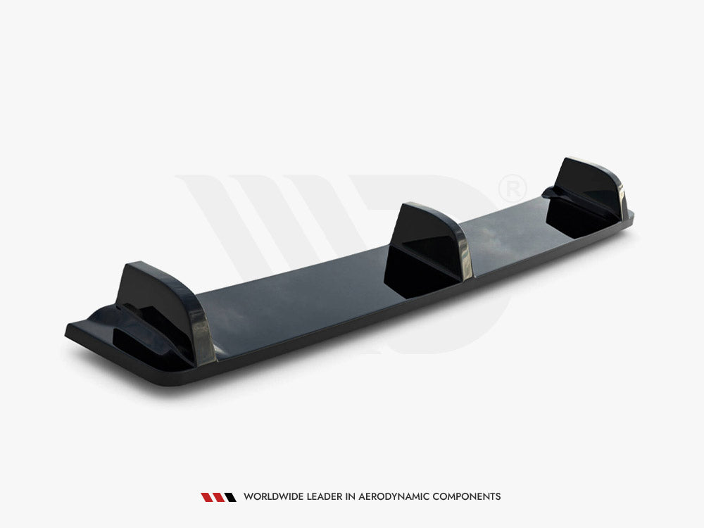 VW - Golf R MK7: Maxton Central Rear Splitter (Vertical Bars)
