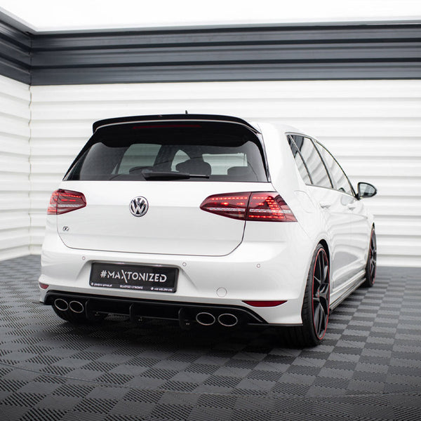 VW - Golf R MK7 Hatchback: Maxton Rear Diffuser; Rear Side Splitters