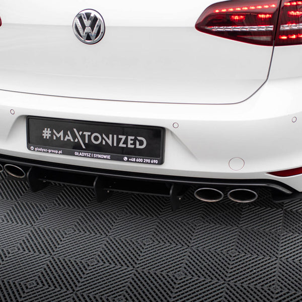 VW - Golf R MK7 Hatchback: Maxton Rear Diffuser; Rear Side Splitters