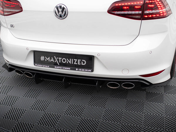 VW - Golf R MK7 Hatchback: Maxton Rear Diffuser; Rear Side Splitters