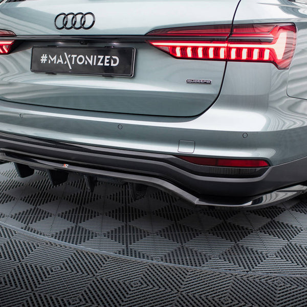 Audi - A6 Allroad C8: Maxton Rear Splitter (Vertical Bars)