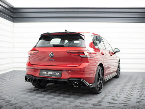 VW - Golf GTE / R Line MK8 / MK8 Facelift: Maxton Rear Diffuser + Exhaust Ends Imitation
