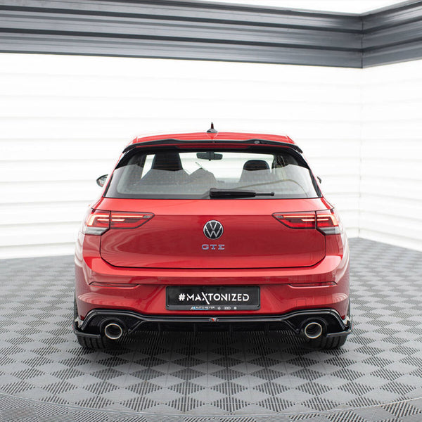 VW - Golf GTE / R Line MK8 / MK8 Facelift: Maxton Rear Diffuser + Exhaust Ends Imitation