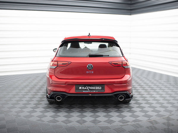 VW - Golf GTE / R Line MK8 / MK8 Facelift: Maxton Rear Diffuser + Exhaust Ends Imitation