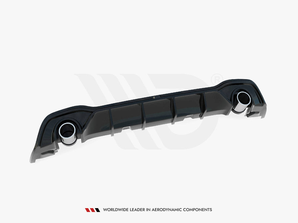VW - Golf GTE / R Line MK8 / MK8 Facelift: Maxton Rear Diffuser + Exhaust Ends Imitation
