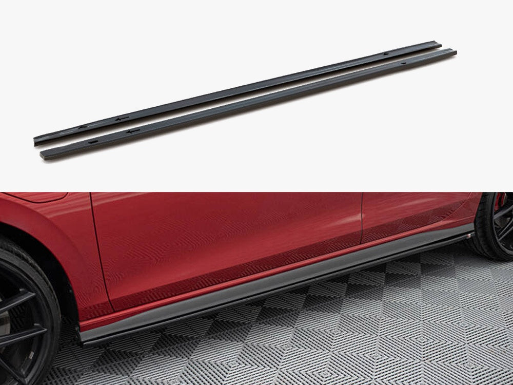 VW - Golf GTI / GTE / GTI Clubsport / GTD / R Line MK8: Maxton Side Skirts V1