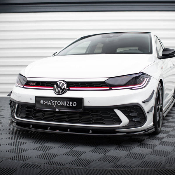 VW - Polo GTI MK6 Facelift: Maxton Front Splitter V1