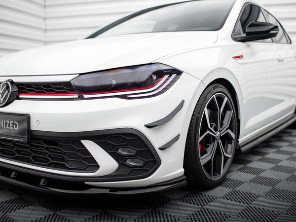 VW - Polo GTI MK6 Facelift: Maxton Front Bumper Wings (Canards)