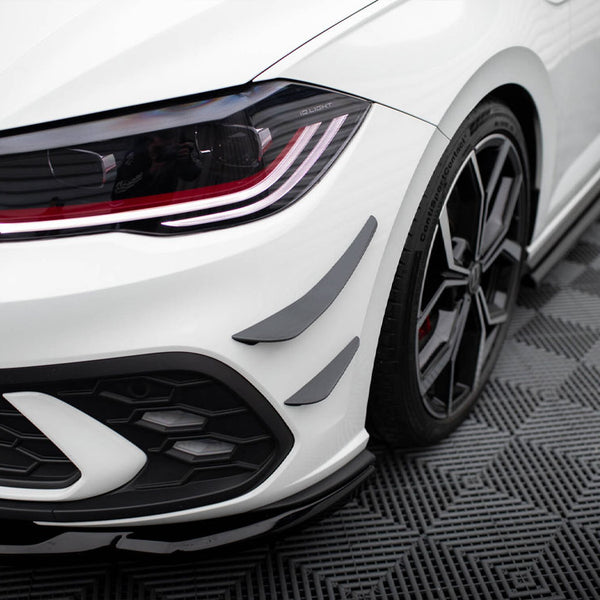 VW - Polo GTI MK6 Facelift: Maxton Front Bumper Wings (Canards)