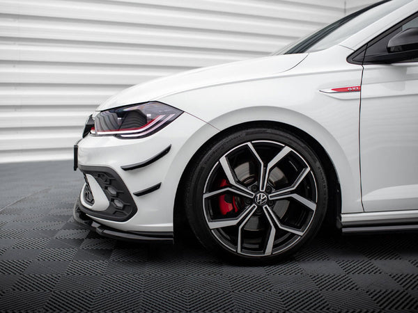 VW - Polo GTI MK6 Facelift: Maxton Front Bumper Wings (Canards)