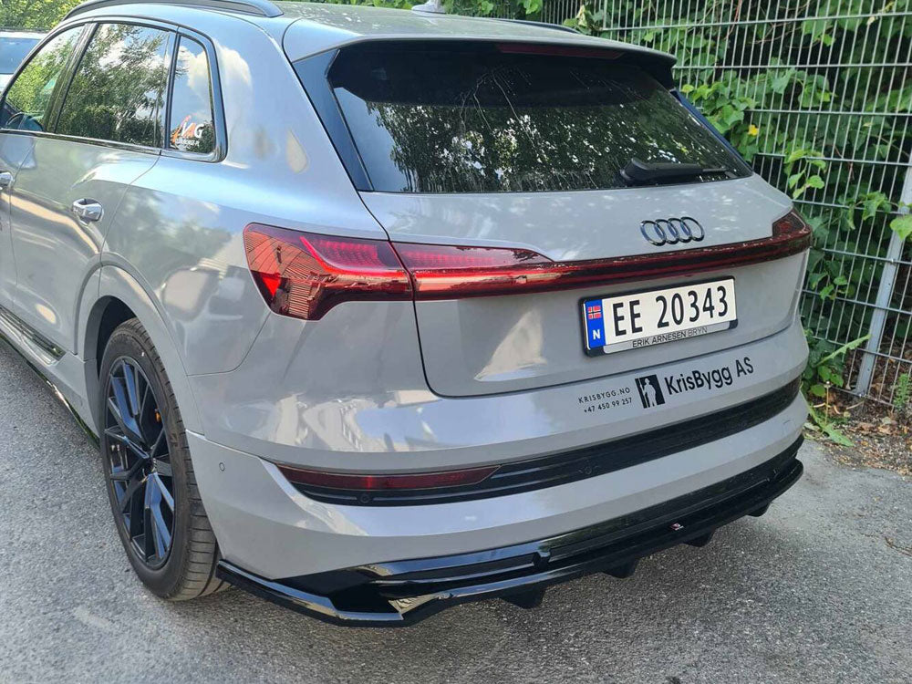 Audi - e-Tron S Line: Maxton Central Rear Splitter (Vertical Bars)